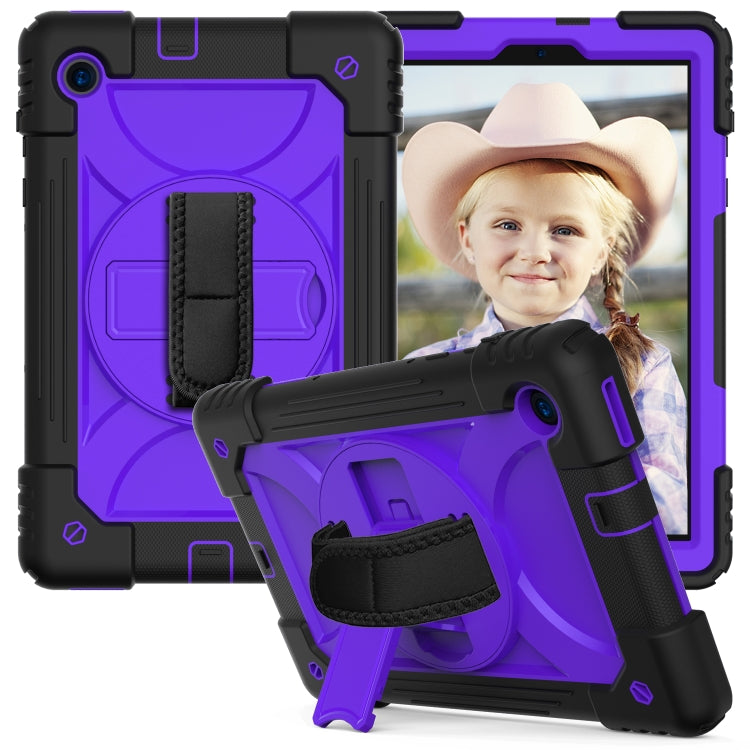 For Lenovo Tab M10 Plus 10.3 Shockproof PC + Silicone Combination Case with Holder & Hand Strap & Shoulder Strap