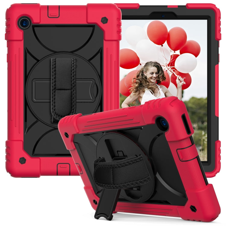 For Lenovo Tab M10 Plus 10.3 Shockproof PC + Silicone Combination Case with Holder & Hand Strap & Shoulder Strap