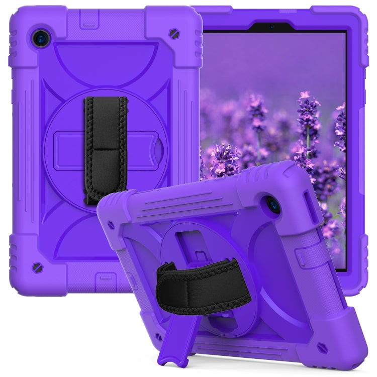 For Lenovo Tab M10 Plus 10.3 Shockproof PC + Silicone Combination Case with Holder & Hand Strap & Shoulder Strap