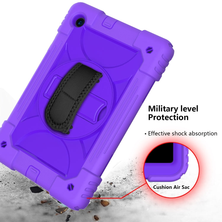 For Lenovo Tab M10 Plus 10.3 Shockproof PC + Silicone Combination Case with Holder & Hand Strap & Shoulder Strap