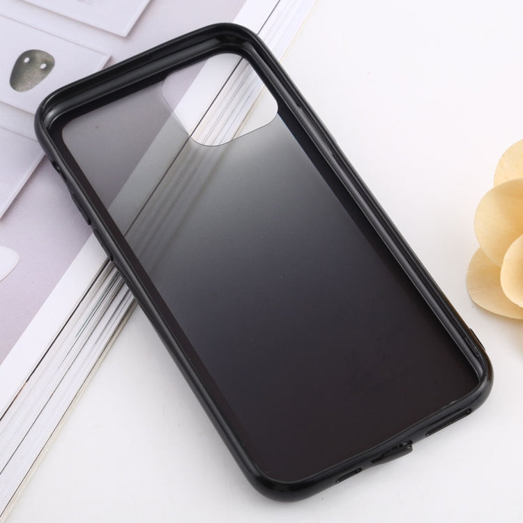 For iPhone 11 Pro shockproof Imitation Glass Gradient Color TPU + Acrylic Case
