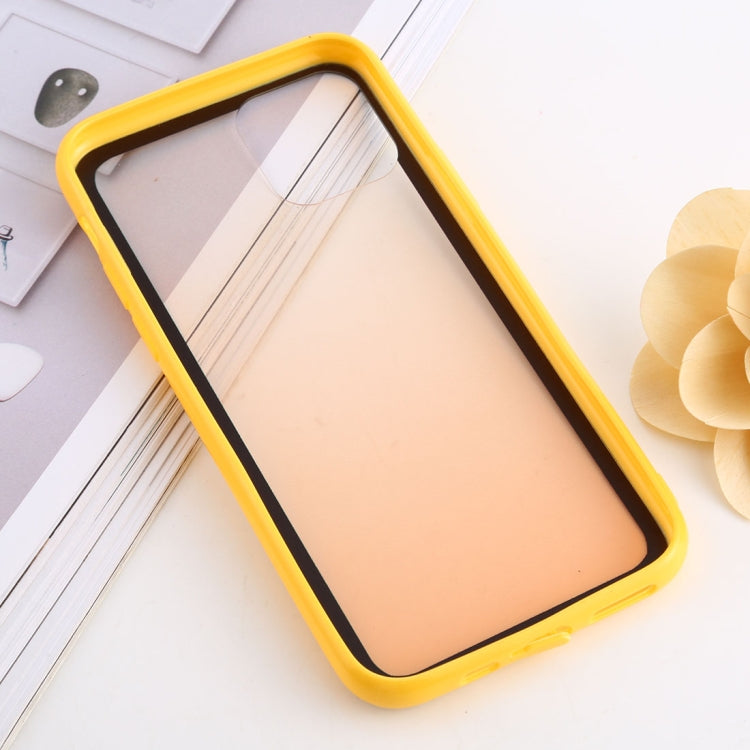 For iPhone 11 Pro shockproof Imitation Glass Gradient Color TPU + Acrylic Case