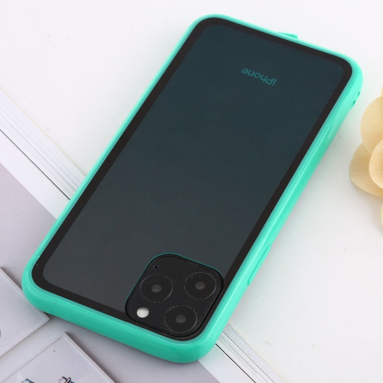 For iPhone 11 Pro shockproof Imitation Glass Gradient Color TPU + Acrylic Case