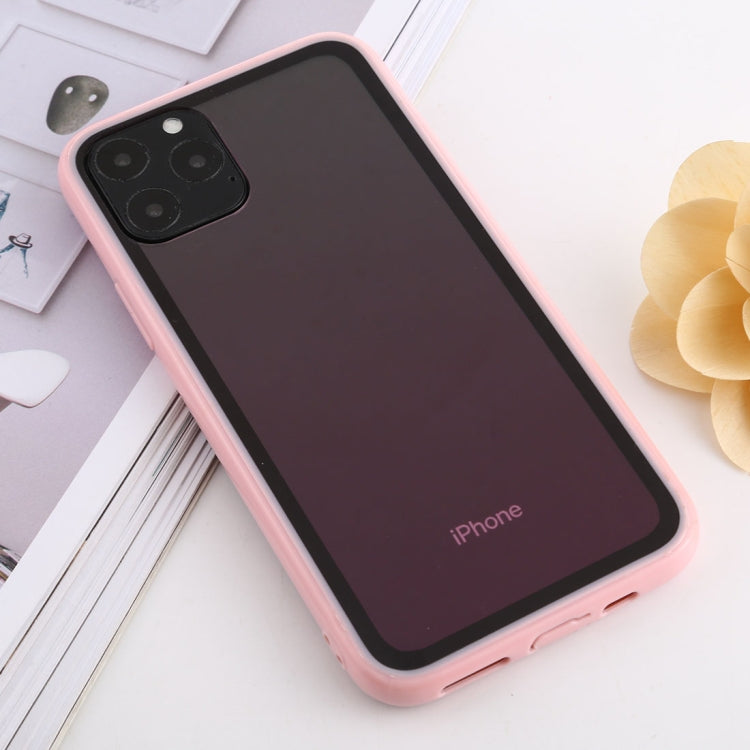 For iPhone 11 Pro shockproof Imitation Glass Gradient Color TPU + Acrylic Case