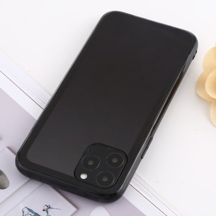 For iPhone 11 Pro Max shockproof Imitation Glass Gradient Color TPU + Acrylic Case