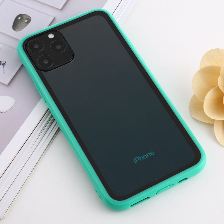 For iPhone 11 Pro Max shockproof Imitation Glass Gradient Color TPU + Acrylic Case