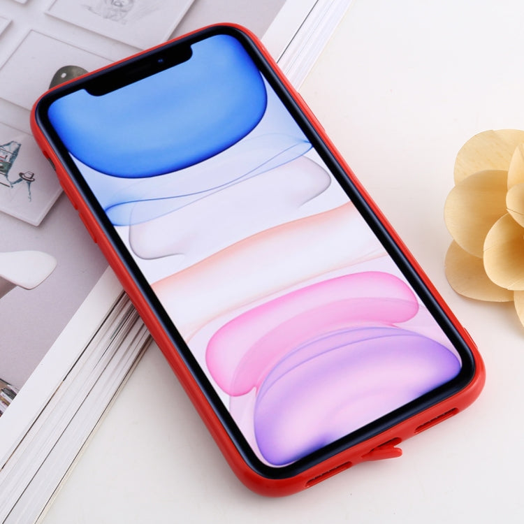 For iPhone 11 shockproof Imitation Glass Gradient Color TPU + Acrylic Case