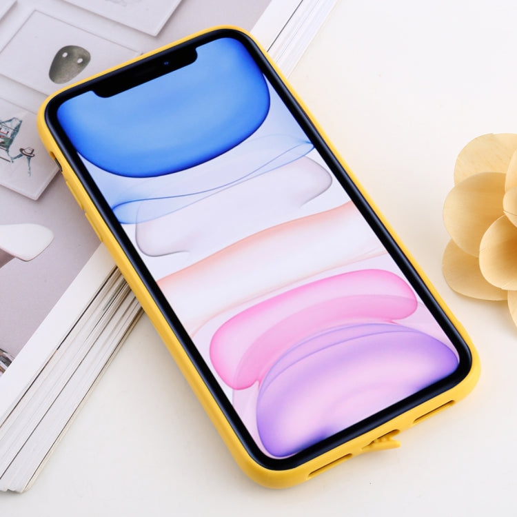 For iPhone 11 shockproof Imitation Glass Gradient Color TPU + Acrylic Case