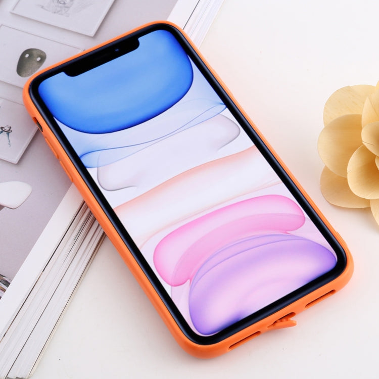 For iPhone 11 shockproof Imitation Glass Gradient Color TPU + Acrylic Case