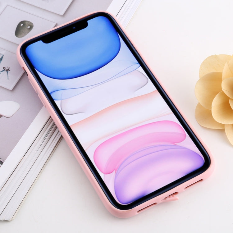 For iPhone 11 shockproof Imitation Glass Gradient Color TPU + Acrylic Case