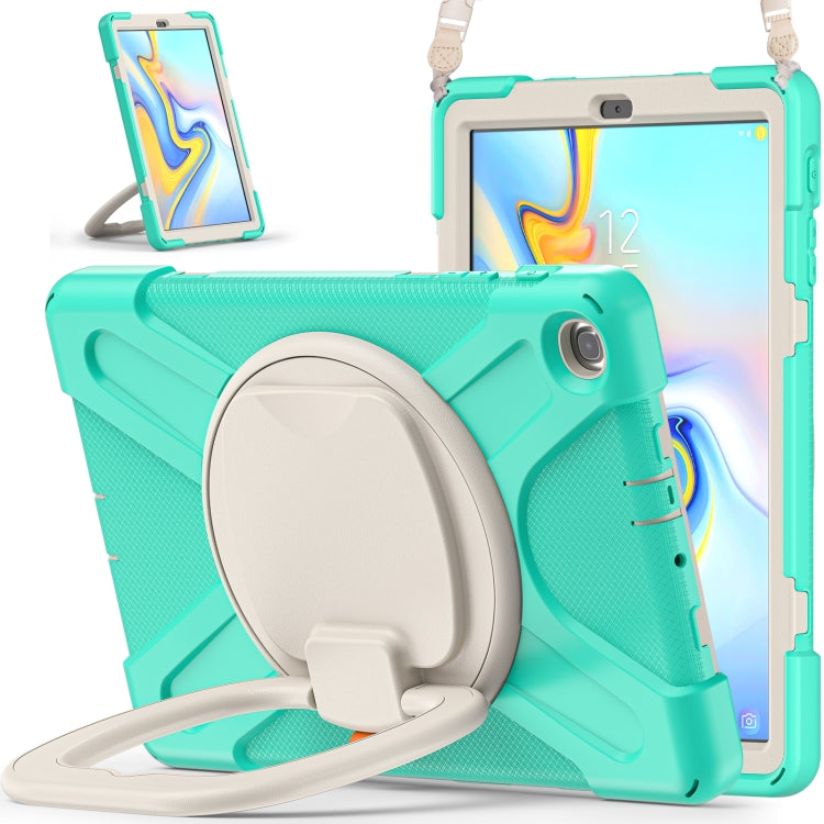 Silicone + PC Protective Case with Holder & Shoulder Strap For Samsung Tab A 10.1 (2019) T510/T515