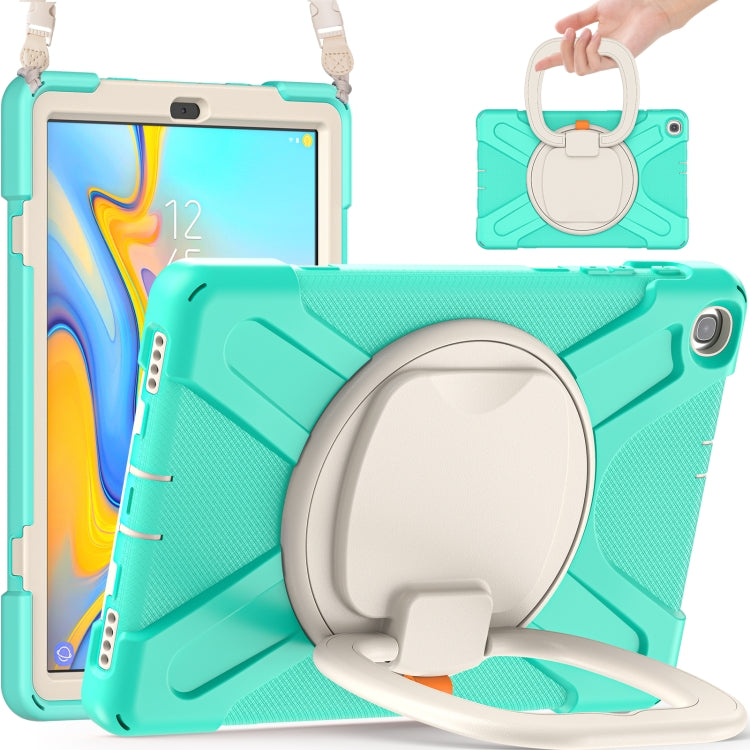 Silicone + PC Protective Case with Holder & Shoulder Strap For Samsung Tab A 10.1 (2019) T510/T515
