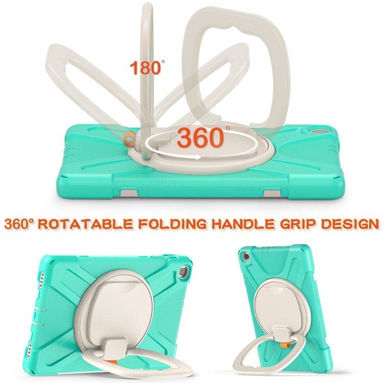 Silicone + PC Protective Case with Holder & Shoulder Strap For Samsung Tab A 10.1 (2019) T510/T515