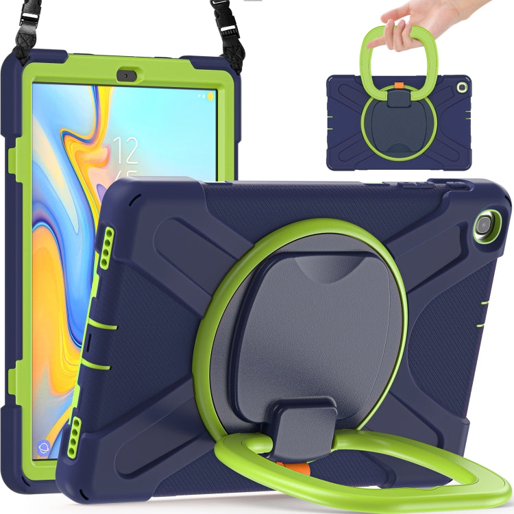 Silicone + PC Protective Case with Holder & Shoulder Strap For Samsung Tab A 10.1 (2019) T510/T515