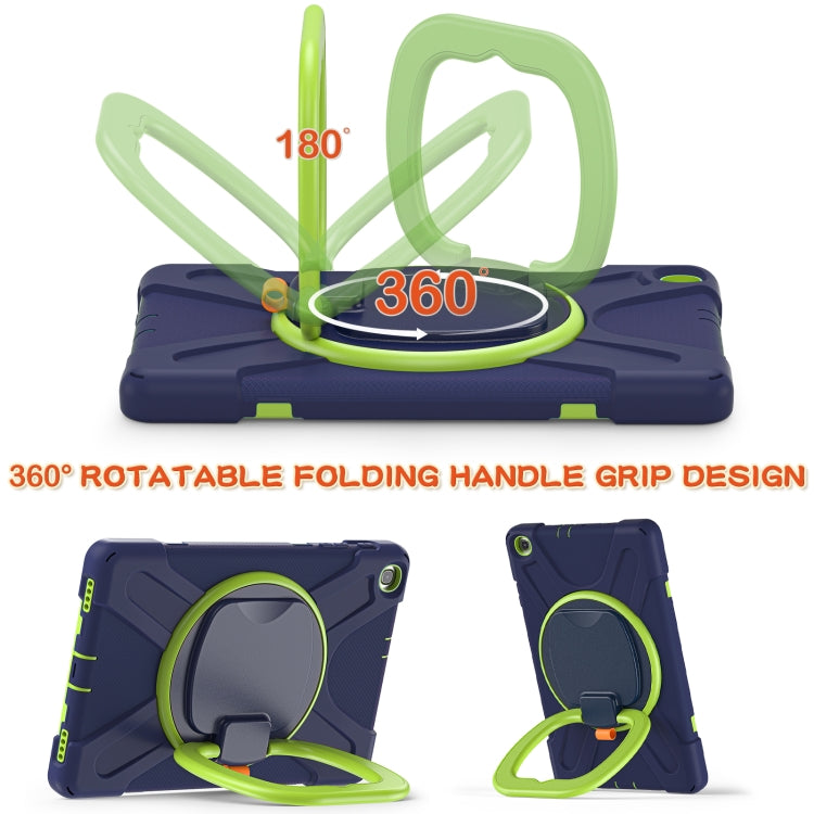 Silicone + PC Protective Case with Holder & Shoulder Strap For Samsung Tab A 10.1 (2019) T510/T515