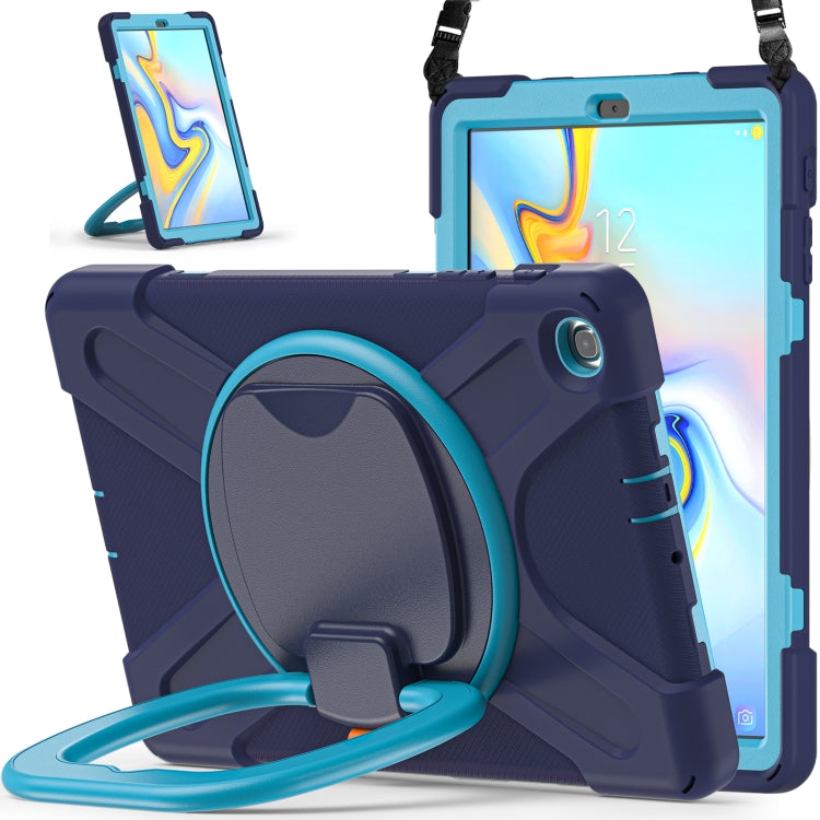 Silicone + PC Protective Case with Holder & Shoulder Strap For Samsung Tab A 10.1 (2019) T510/T515