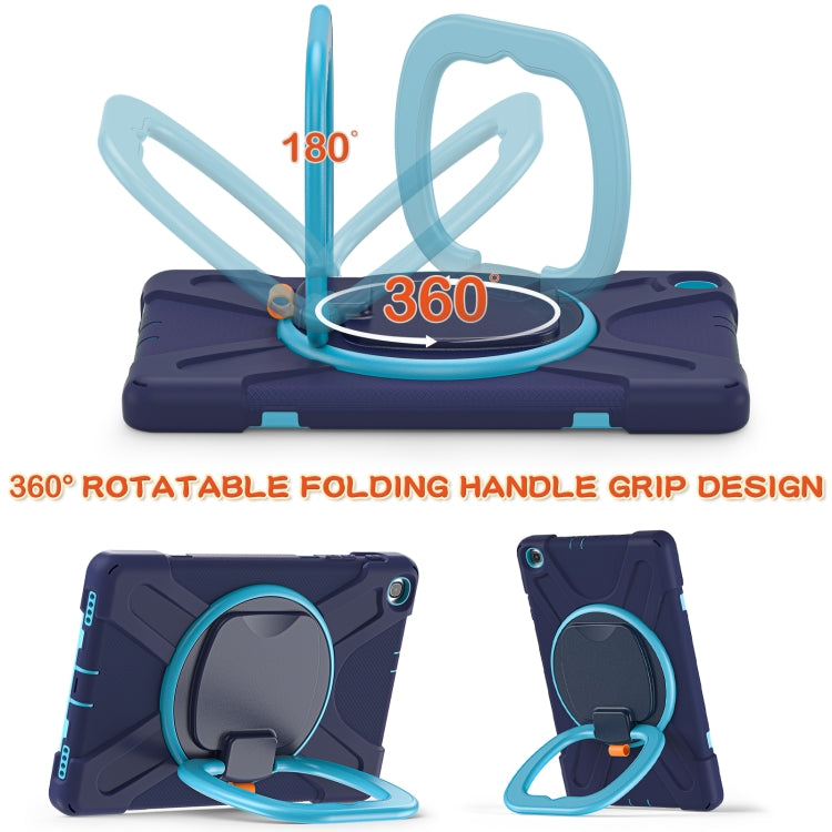 Silicone + PC Protective Case with Holder & Shoulder Strap For Samsung Tab A 10.1 (2019) T510/T515