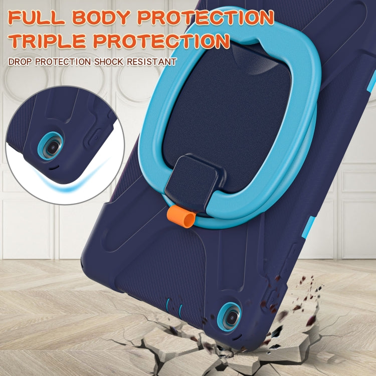 Silicone + PC Protective Case with Holder & Shoulder Strap For Samsung Tab A 10.1 (2019) T510/T515