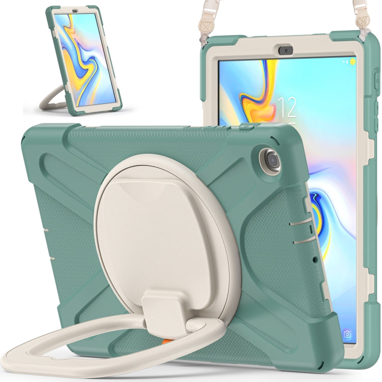 Silicone + PC Protective Case with Holder & Shoulder Strap For Samsung Tab A 10.1 (2019) T510/T515