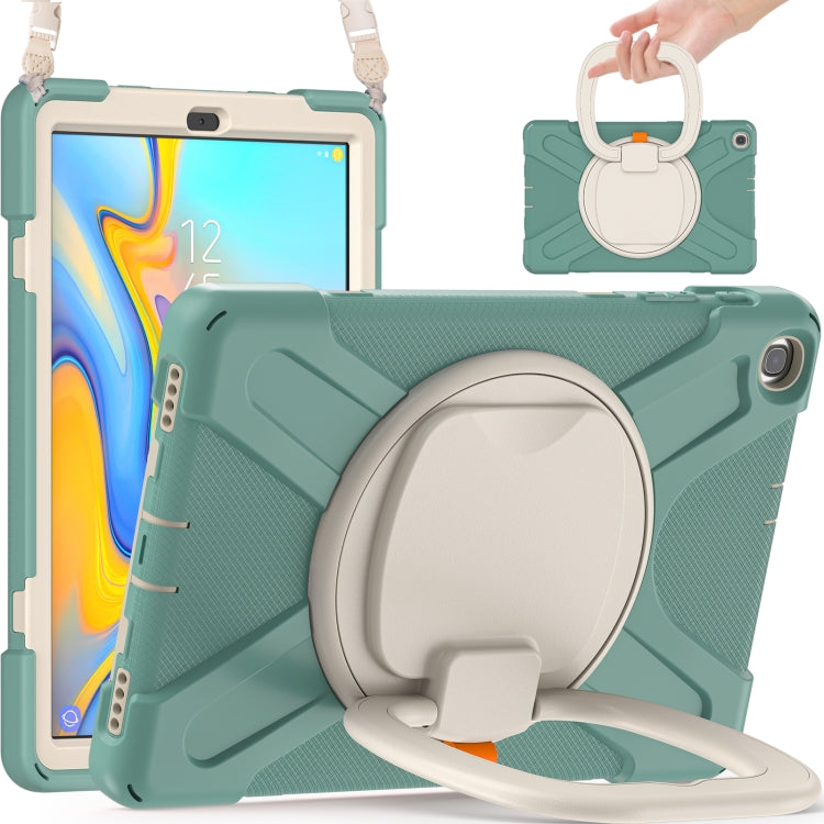 Silicone + PC Protective Case with Holder & Shoulder Strap For Samsung Tab A 10.1 (2019) T510/T515