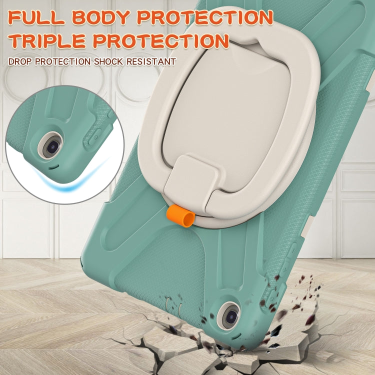 Silicone + PC Protective Case with Holder & Shoulder Strap For Samsung Tab A 10.1 (2019) T510/T515