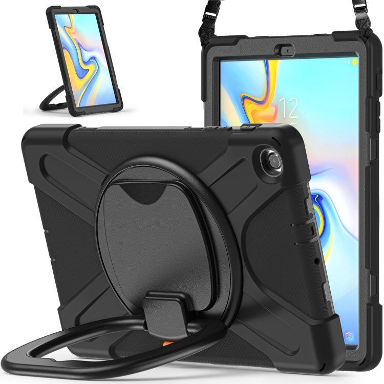 Silicone + PC Protective Case with Holder & Shoulder Strap For Samsung Tab A 10.1 (2019) T510/T515