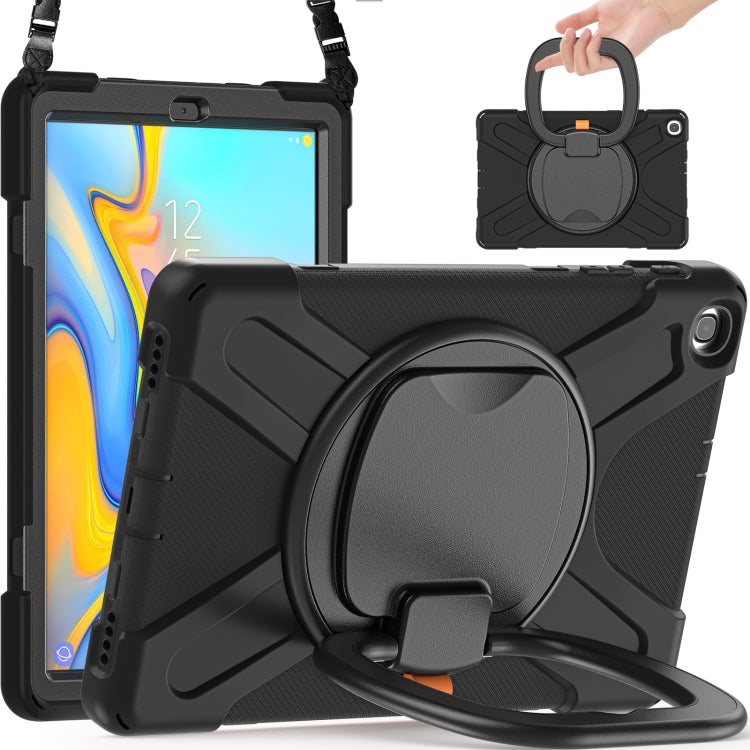 Silicone + PC Protective Case with Holder & Shoulder Strap For Samsung Tab A 10.1 (2019) T510/T515
