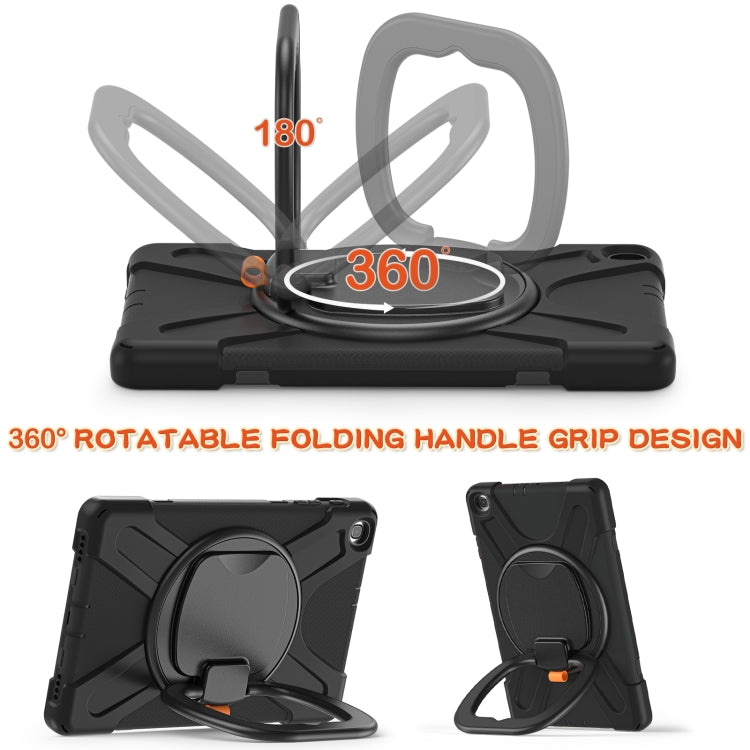 Silicone + PC Protective Case with Holder & Shoulder Strap For Samsung Tab A 10.1 (2019) T510/T515
