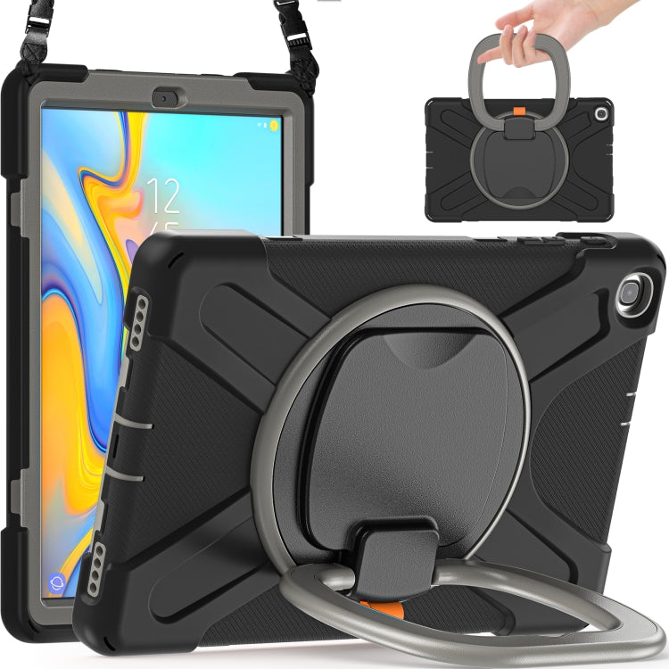 Silicone + PC Protective Case with Holder & Shoulder Strap For Samsung Tab A 10.1 (2019) T510/T515