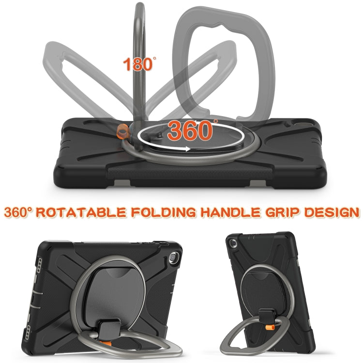 Silicone + PC Protective Case with Holder & Shoulder Strap For Samsung Tab A 10.1 (2019) T510/T515