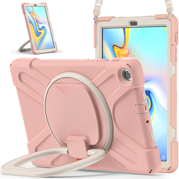 Silicone + PC Protective Case with Holder & Shoulder Strap For Samsung Tab A 10.1 (2019) T510/T515