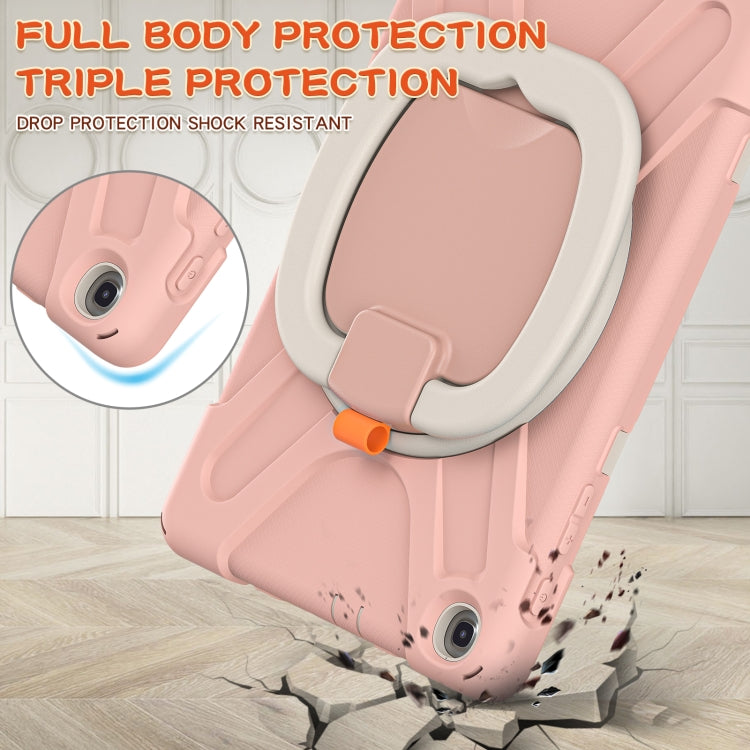 Silicone + PC Protective Case with Holder & Shoulder Strap For Samsung Tab A 10.1 (2019) T510/T515