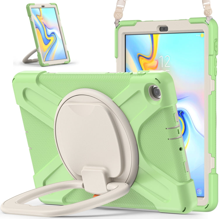 Silicone + PC Protective Case with Holder & Shoulder Strap For Samsung Tab A 10.1 (2019) T510/T515