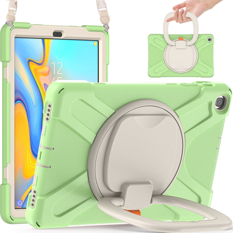 Silicone + PC Protective Case with Holder & Shoulder Strap For Samsung Tab A 10.1 (2019) T510/T515