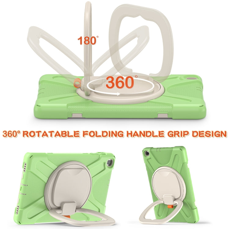 Silicone + PC Protective Case with Holder & Shoulder Strap For Samsung Tab A 10.1 (2019) T510/T515