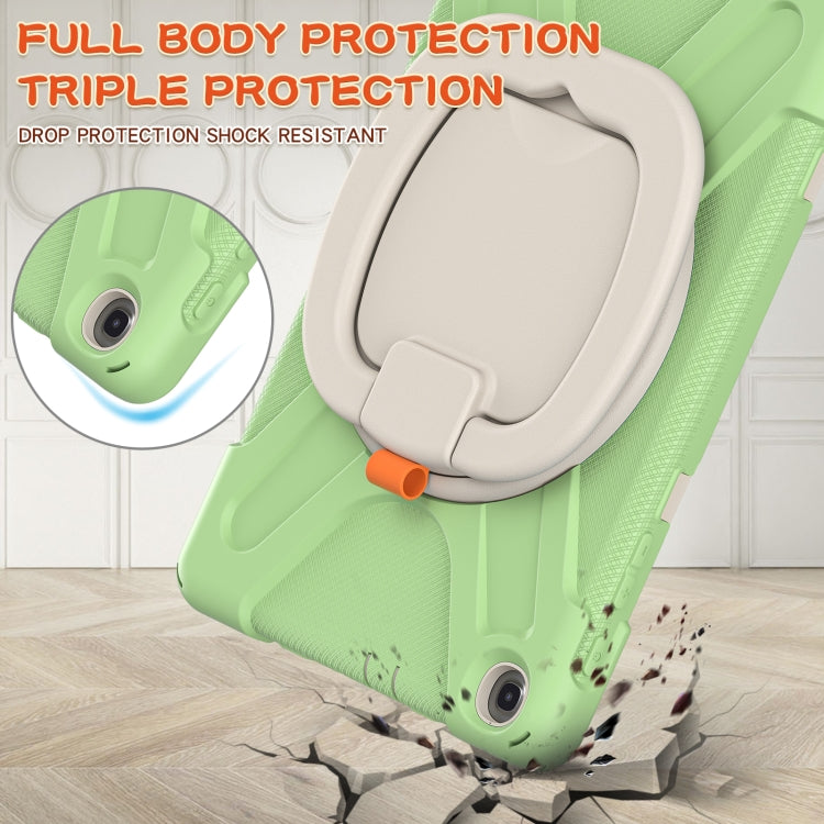 Silicone + PC Protective Case with Holder & Shoulder Strap For Samsung Tab A 10.1 (2019) T510/T515