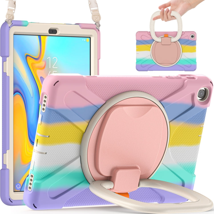 Silicone + PC Protective Case with Holder & Shoulder Strap For Samsung Tab A 10.1 (2019) T510/T515