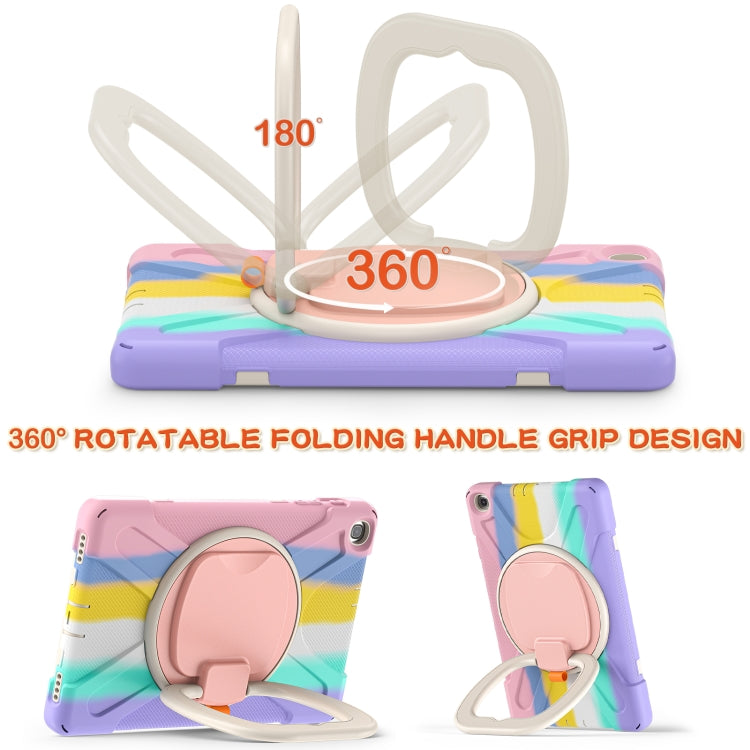 Silicone + PC Protective Case with Holder & Shoulder Strap For Samsung Tab A 10.1 (2019) T510/T515