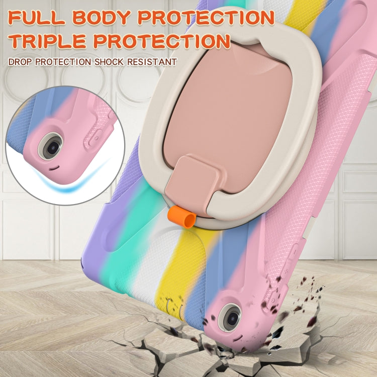 Silicone + PC Protective Case with Holder & Shoulder Strap For Samsung Tab A 10.1 (2019) T510/T515