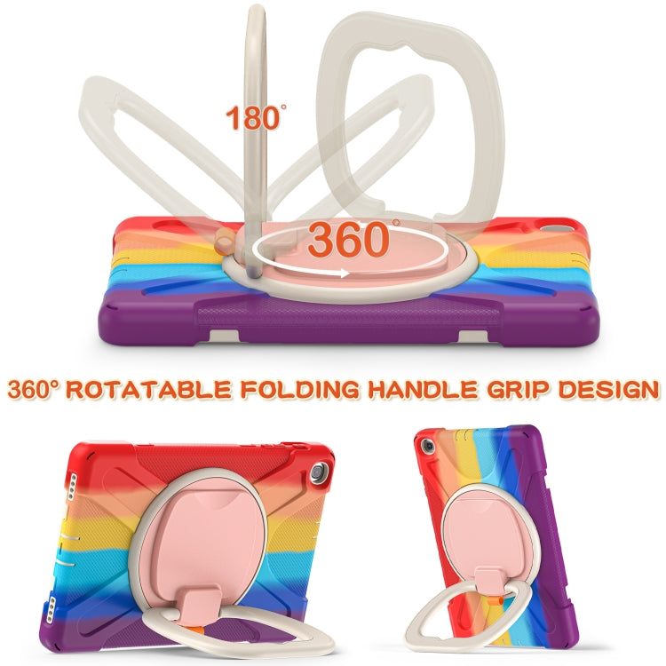Silicone + PC Protective Case with Holder & Shoulder Strap For Samsung Tab A 10.1 (2019) T510/T515