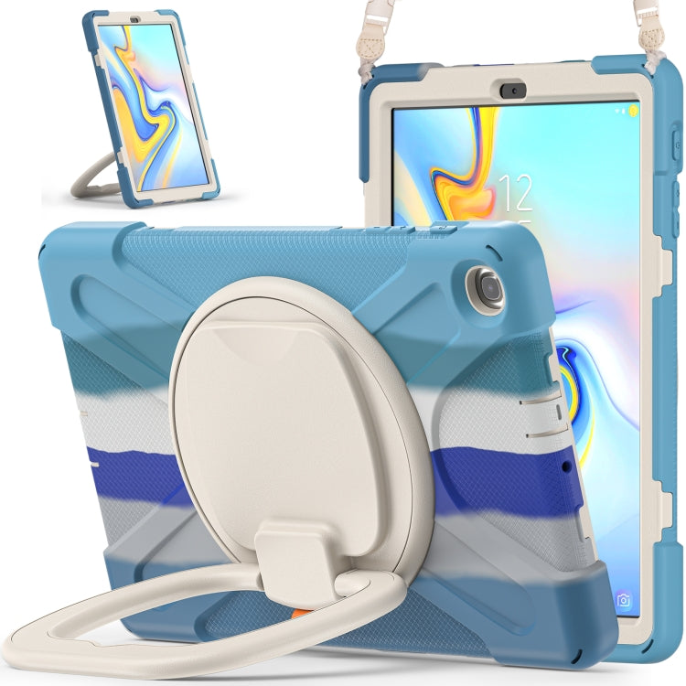 Silicone + PC Protective Case with Holder & Shoulder Strap For Samsung Tab A 10.1 (2019) T510/T515