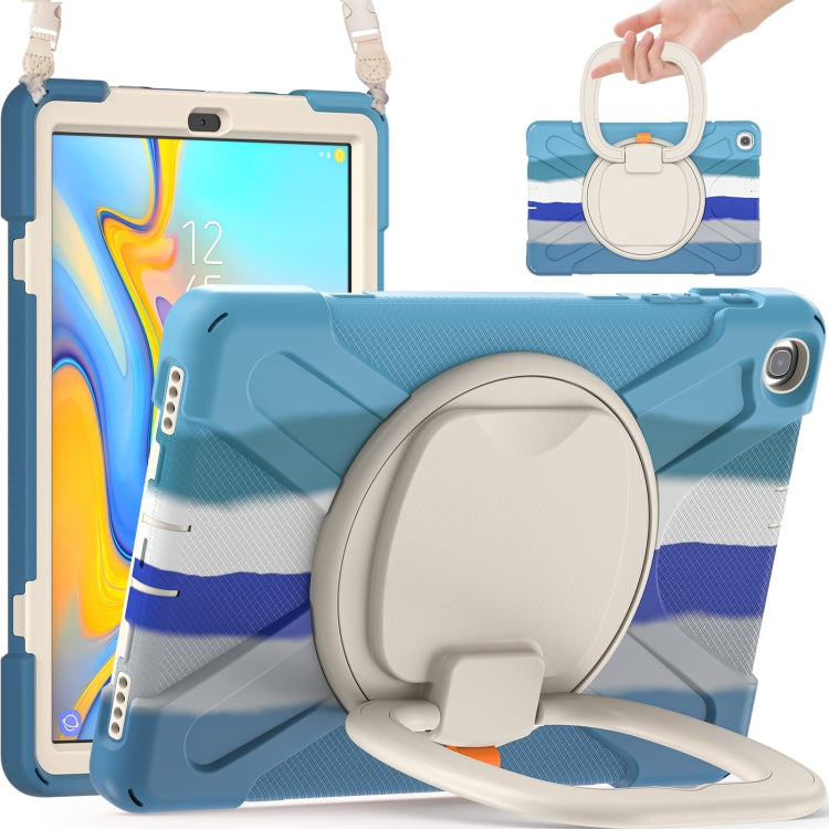 Silicone + PC Protective Case with Holder & Shoulder Strap For Samsung Tab A 10.1 (2019) T510/T515
