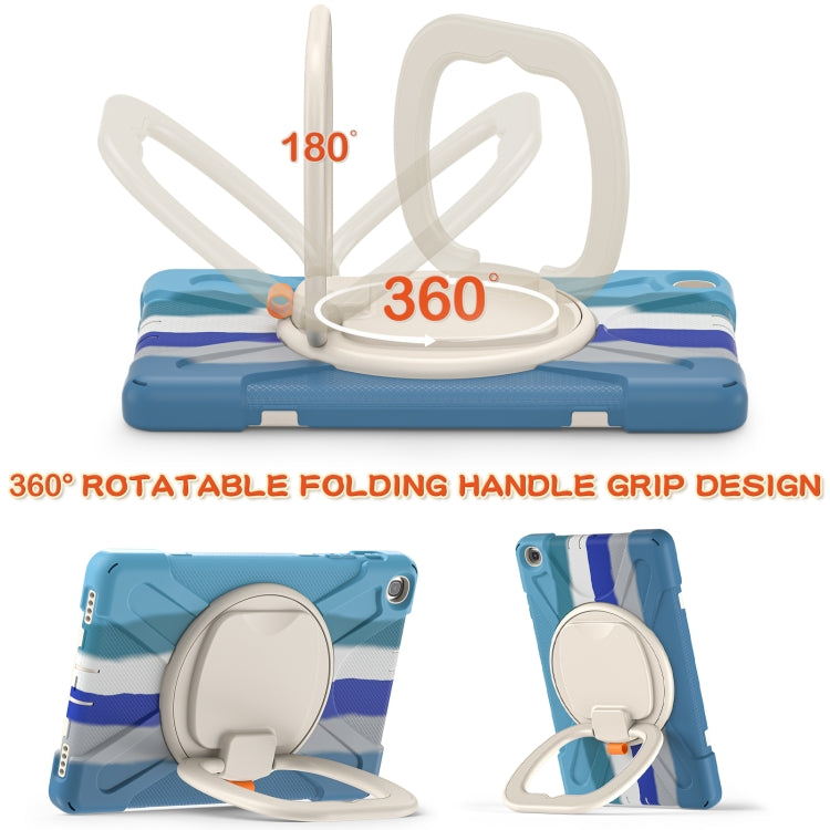 Silicone + PC Protective Case with Holder & Shoulder Strap For Samsung Tab A 10.1 (2019) T510/T515