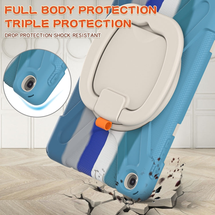 Silicone + PC Protective Case with Holder & Shoulder Strap For Samsung Tab A 10.1 (2019) T510/T515