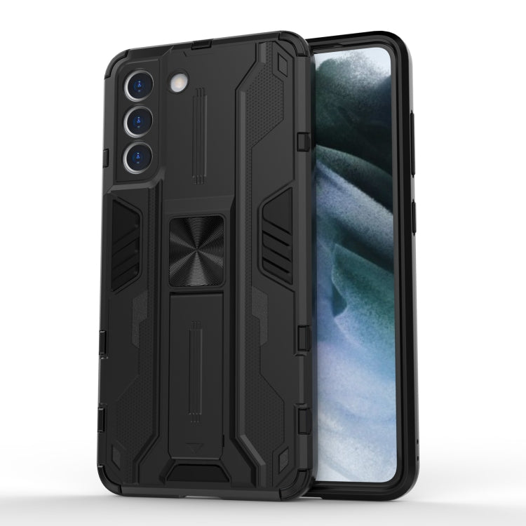 For Samsung Galaxy S21 5G Supersonic PC + TPU Shock-proof Case with Holder