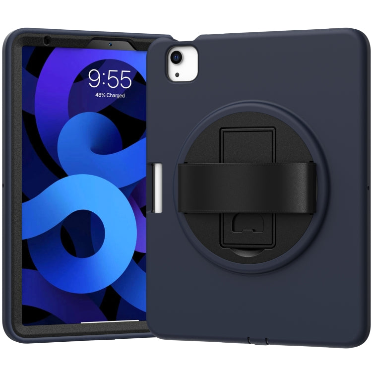 360 Degree Rotation PC + TPU Protective Case with Holder & Hand-strap & Pen Slot For iPad Air 2022 / Air 2020 10.9