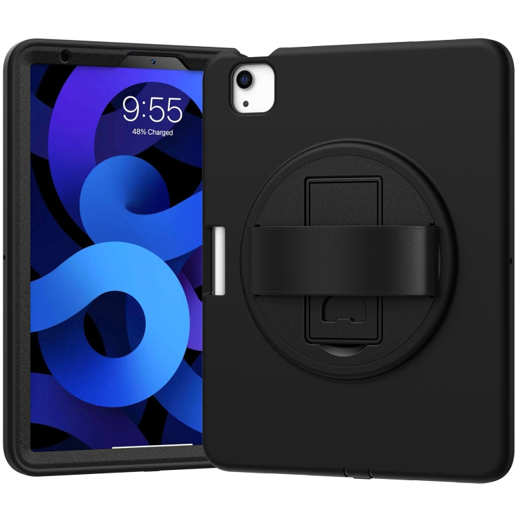 360 Degree Rotation PC + TPU Protective Case with Holder & Hand-strap & Pen Slot For iPad Air 2022 / Air 2020 10.9