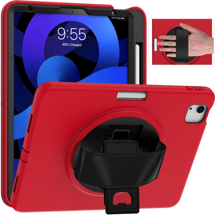 360 Degree Rotation PC + TPU Protective Case with Holder & Hand-strap & Pen Slot For iPad Air 2022 / Air 2020 10.9