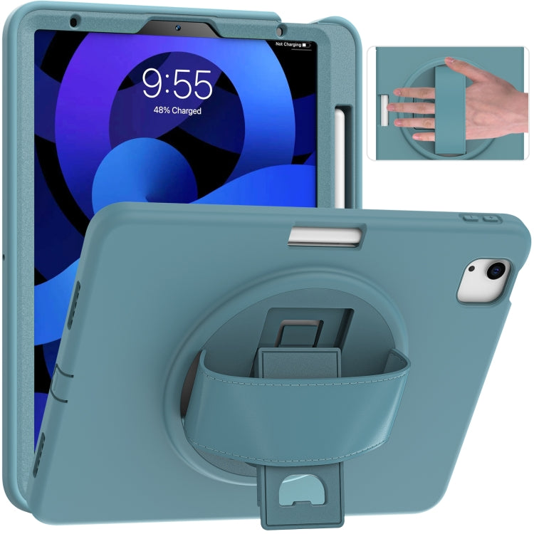 360 Degree Rotation PC + TPU Protective Case with Holder & Hand-strap & Pen Slot For iPad Air 2022 / Air 2020 10.9