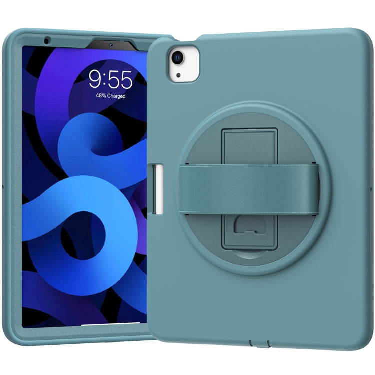 360 Degree Rotation PC + TPU Protective Case with Holder & Hand-strap & Pen Slot For iPad Air 2022 / Air 2020 10.9